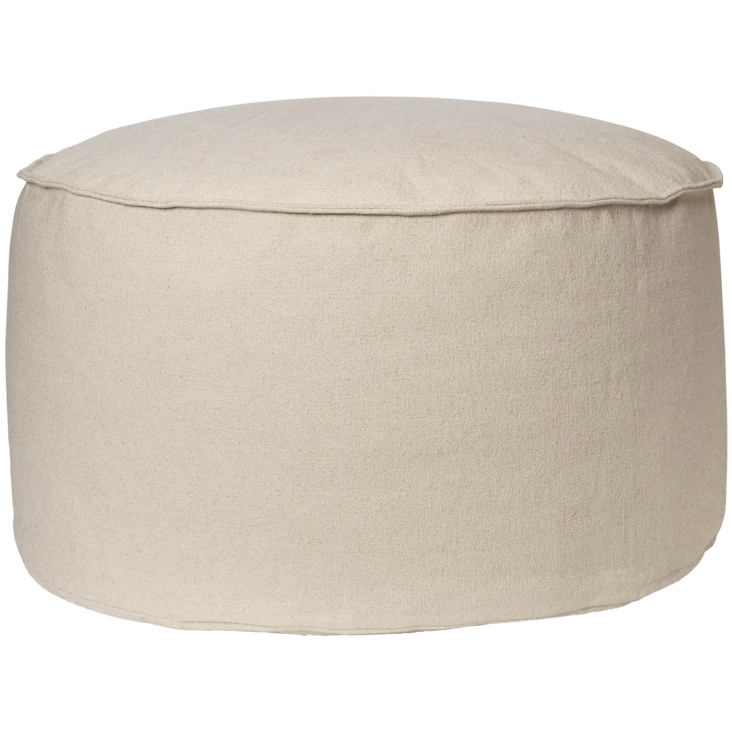 Ferm Living Aun Sittpuff &Oslash;80 Cm - Sitts&auml;ckar & Sittpuffar Ekologisk Bomull Off-White - 1104270867