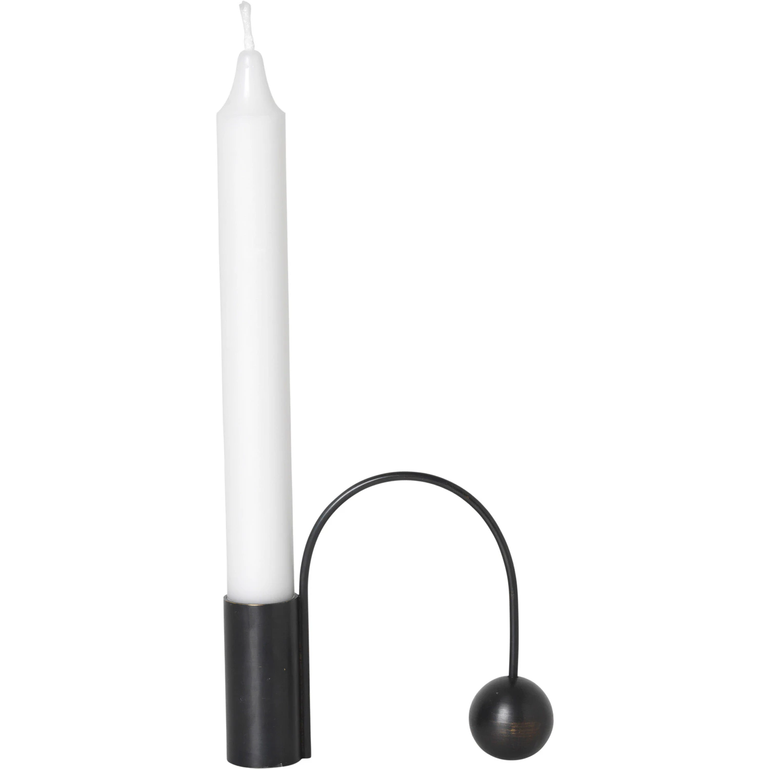 Ferm Living Balance Ljusstake Svart - Ljusstakar M&auml;ssing Svart - 5753