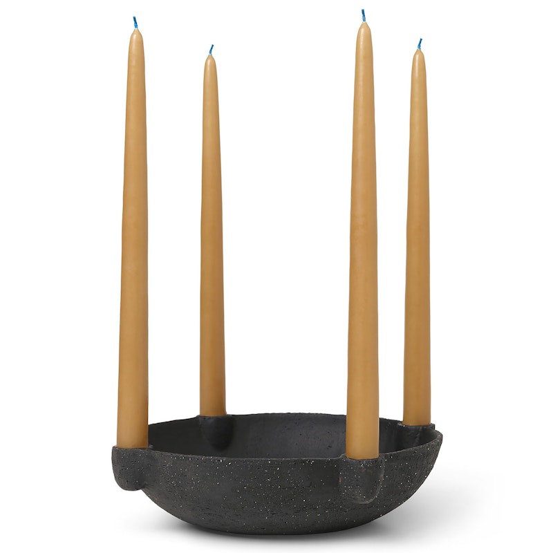 Bowl Ljushållare 27 cm, Mörkgrå