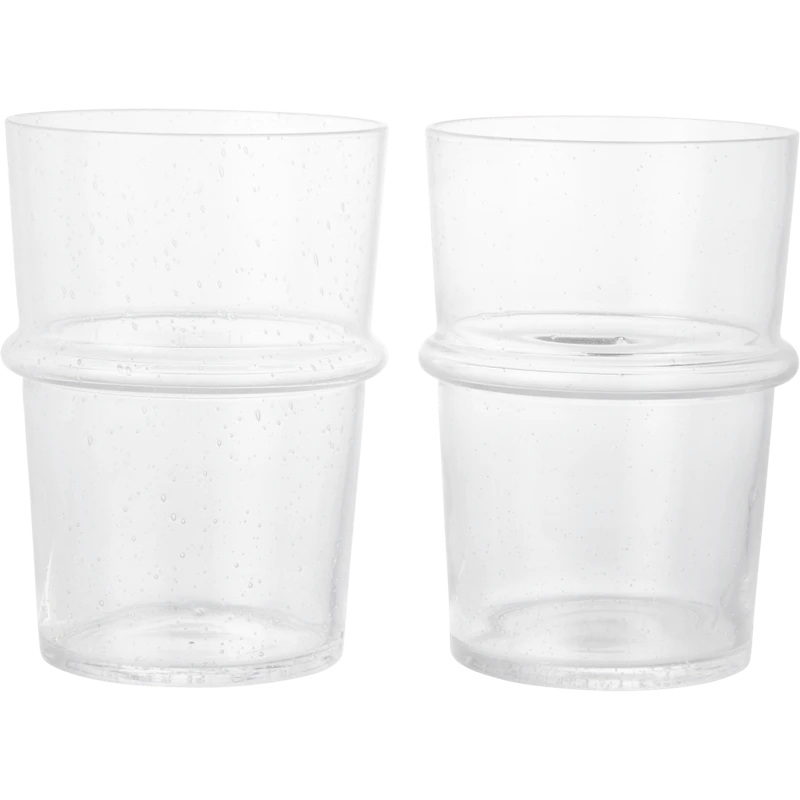 Boya Glas Hög 2-pack, Klar