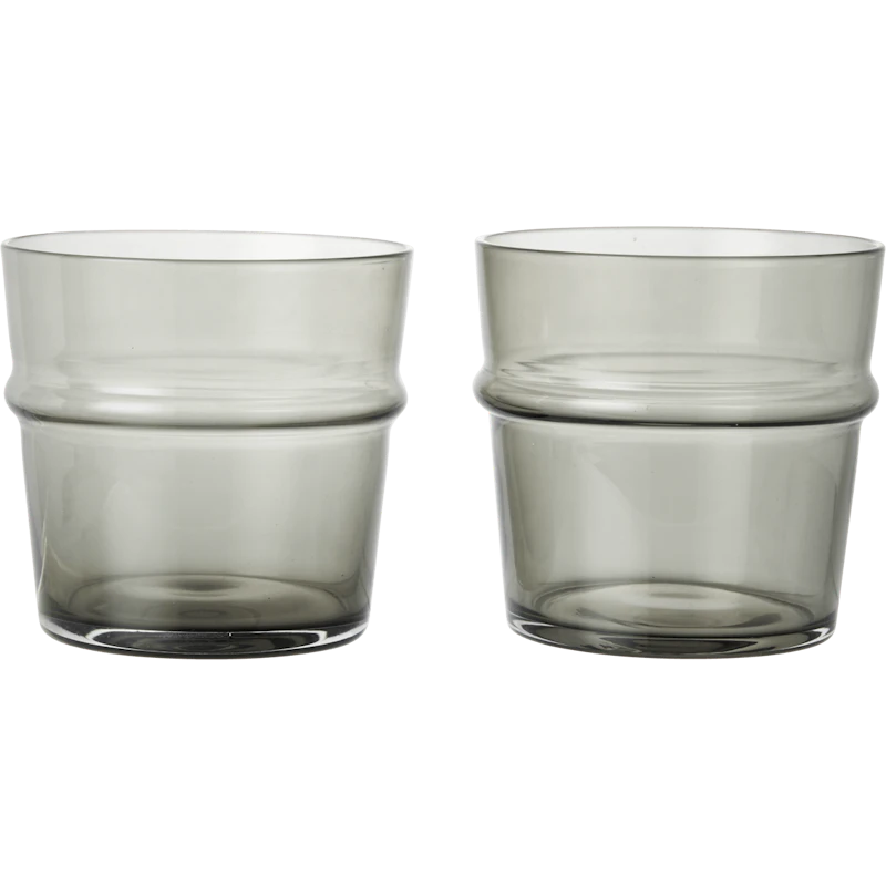 Boya Glas Låg 2-pack, Smoked Grey
