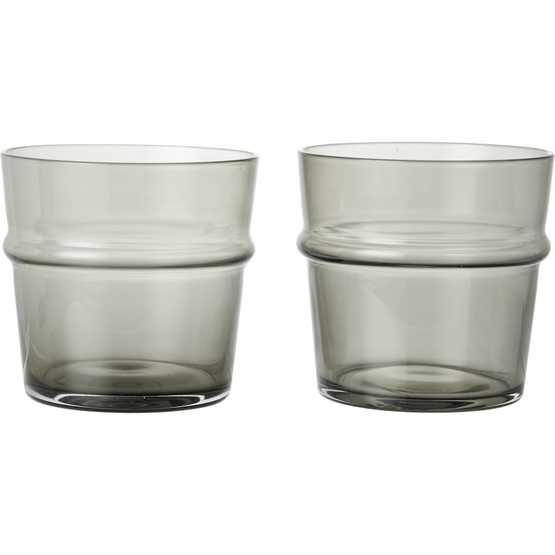 Boya Glas Låg 2-pack, Smoked Grey
