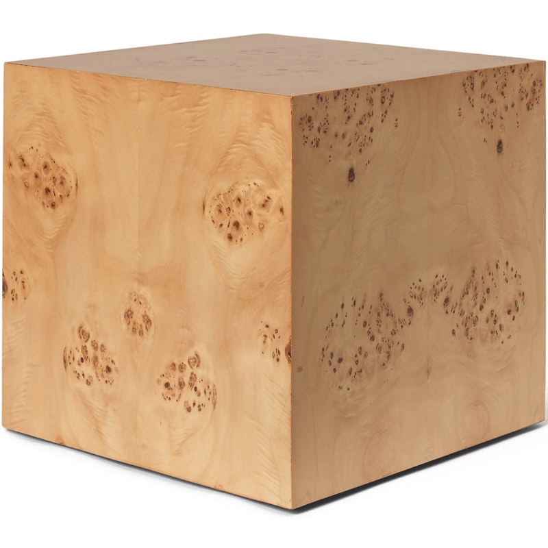 Burl Cube Sidobord, Natural