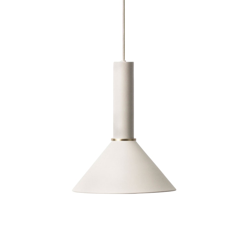 Cone Pendel Hög, Ljusgrå/Ljusgrå