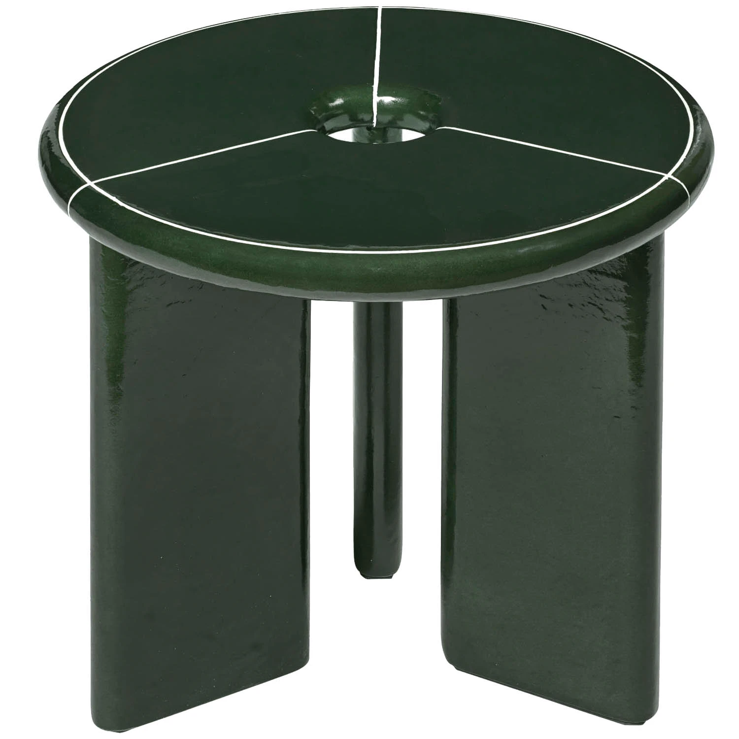 Ferm Living Deya Sidobord &Oslash;47 M&ouml;rkgr&ouml;n - Sidobord & Avlastningsbord Glasfiber M&ouml;rkgr&ouml;n - 1104270815