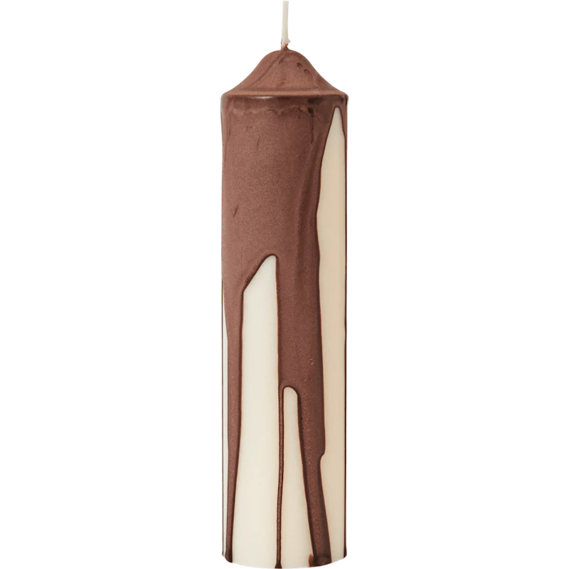 Dryp Blockljus 20 cm, Dark Chocolate