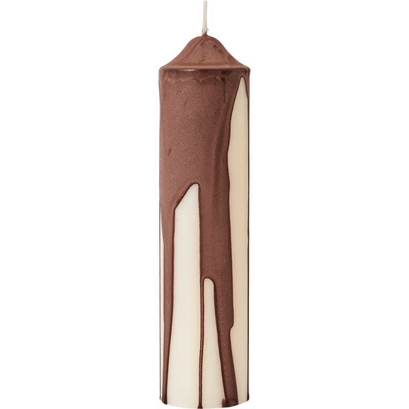 Dryp Blockljus 20 cm, Dark Chocolate