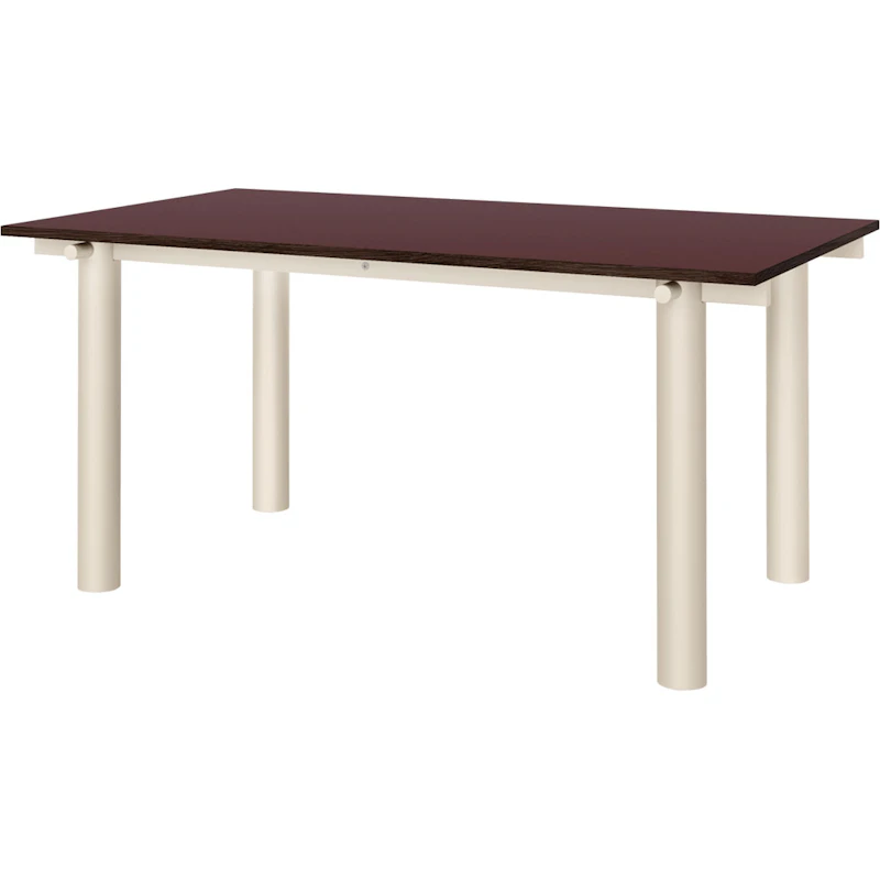 Atura Matbord 90x160 cm, Ljus Kashmir / Vinröd