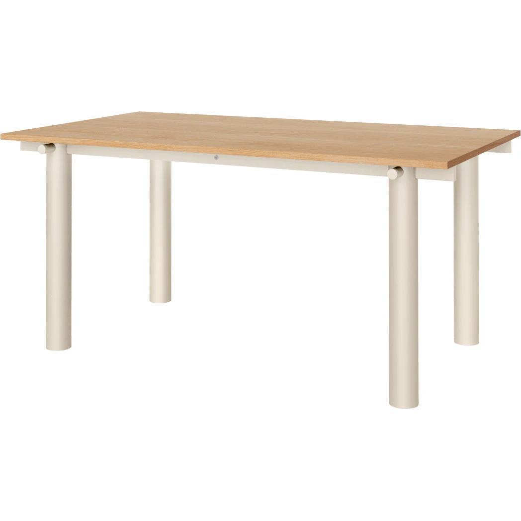 Ferm Living Atura Matbord 90x160 Cm Ljus Kashmir / Ekfan&eacute;r - Matbord & Barbord St&aring;l Ek - 1104273613