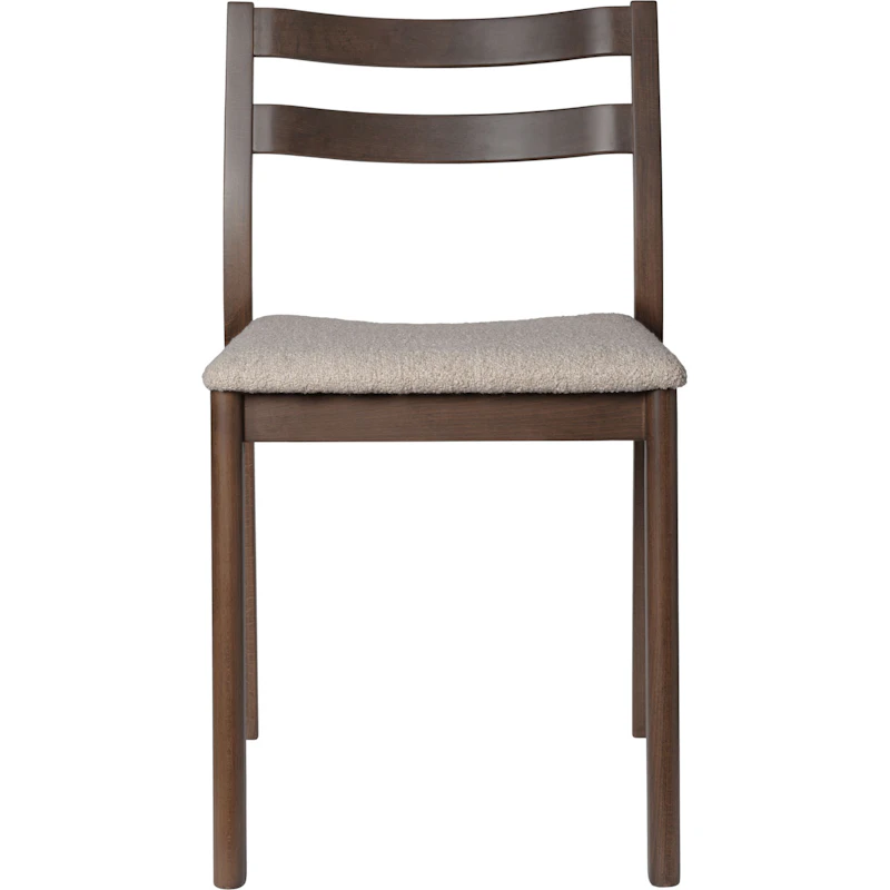 Boda Matstol Soft Bouclé, Mörkbetsad Bok / Natural