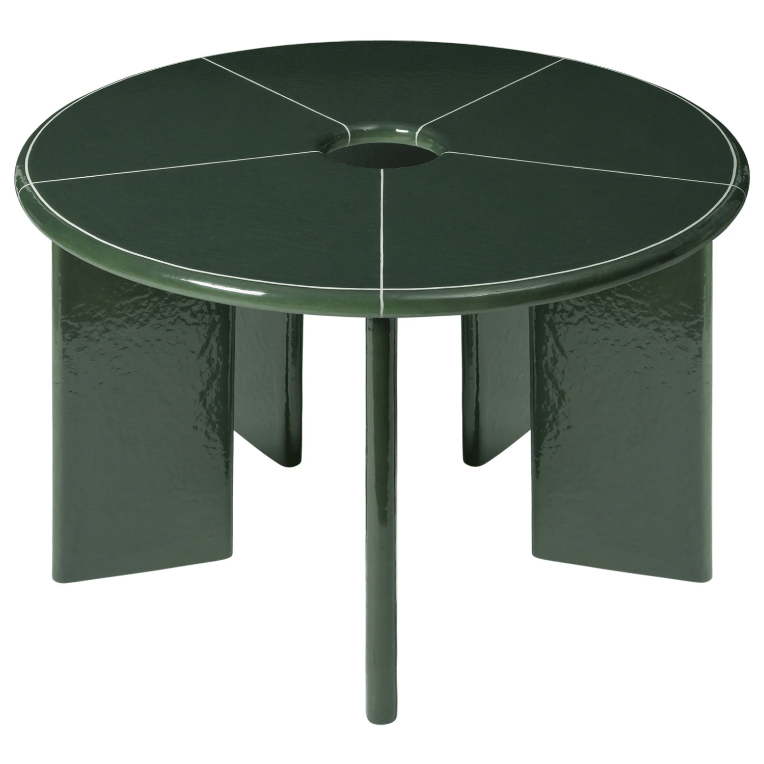 Ferm Living Deya Bord &Oslash;120 M&ouml;rkgr&ouml;n - Matbord & Barbord Betong M&ouml;rkgr&ouml;n - 1104272976