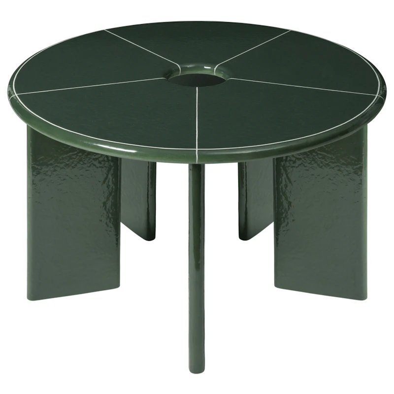 Deya Bord Ø120, Mörkgrön