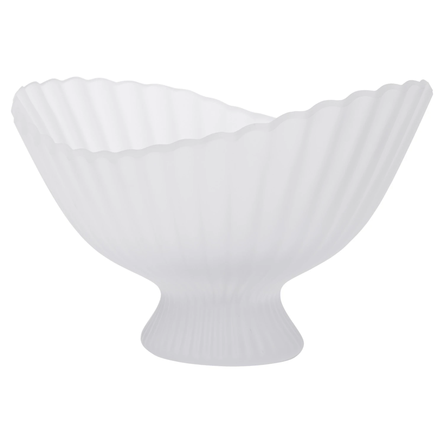 Ferm Living Fountain Sk&aring;l Frostat Glas W41 Cm - Serveringssk&aring;lar &Aring;tervunnet Glas Klar - 1104272629