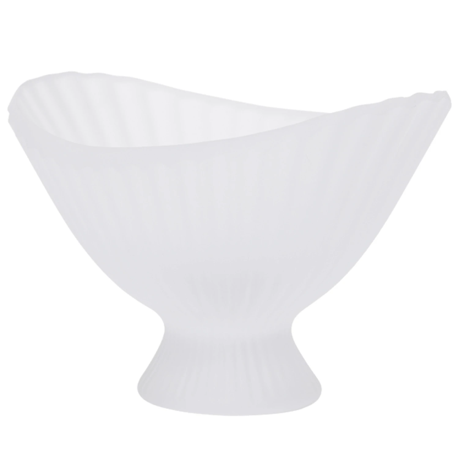 Ferm Living Fountain Sk&aring;l Frostat Glas W21 Cm - Serveringssk&aring;lar &Aring;tervunnet Glas Klar - 1104272628