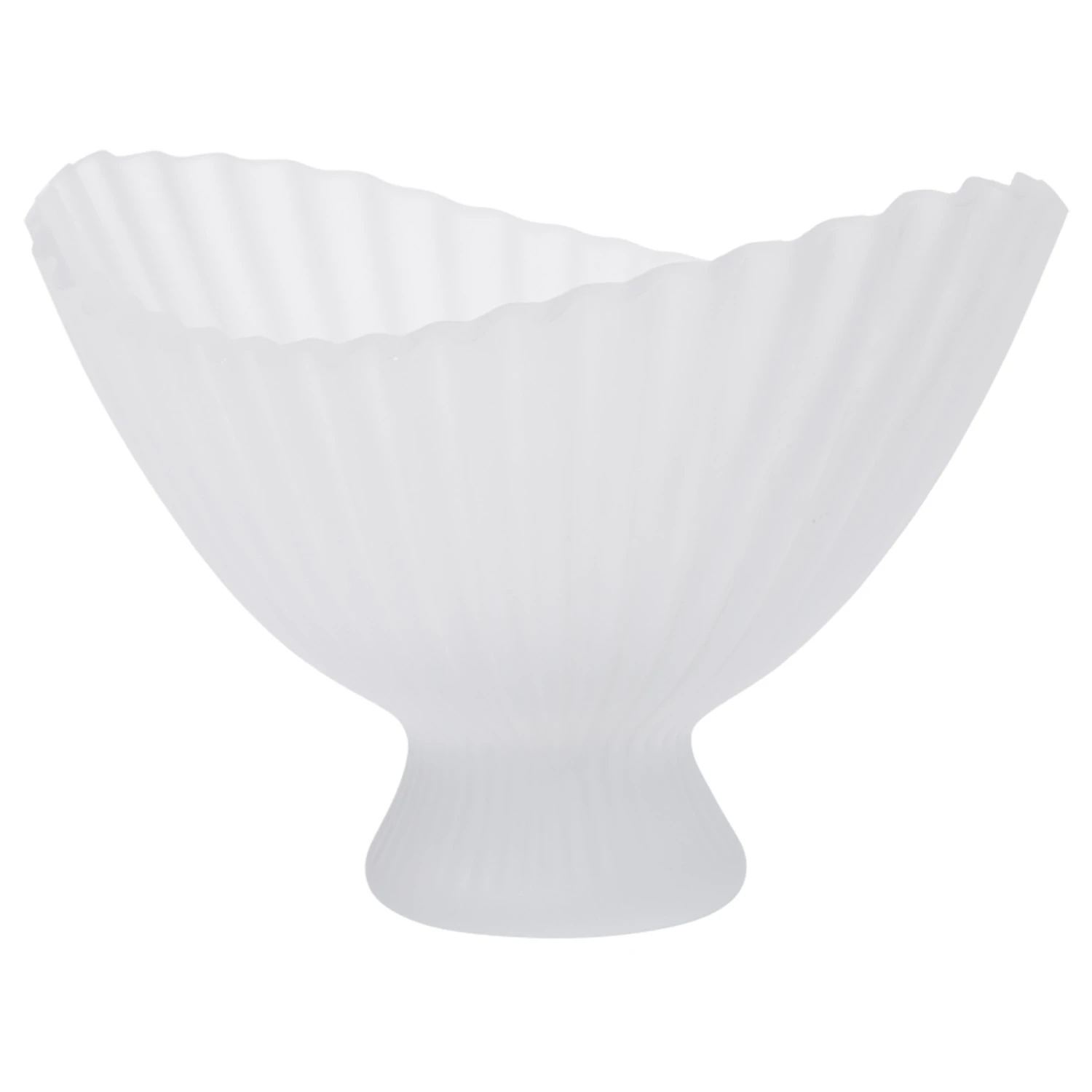 Ferm Living Fountain Sk&aring;l Frostat Glas W29 Cm - Serveringssk&aring;lar &Aring;tervunnet Glas Klar - 1104272627