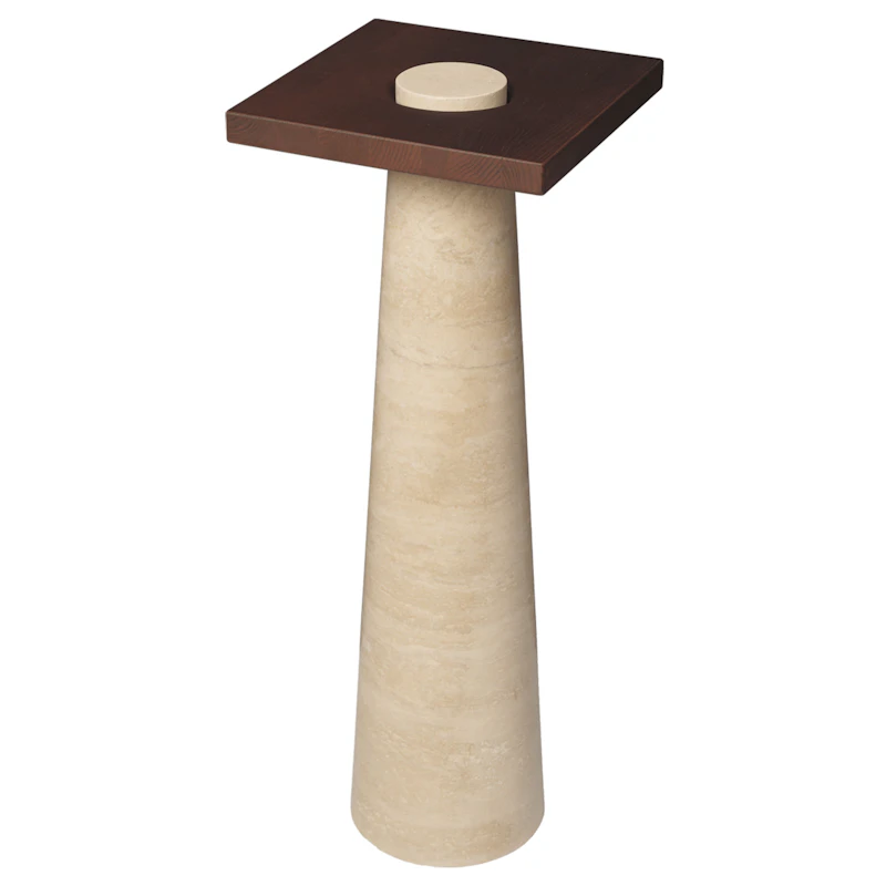 Grova Travertin Piedestal 80 cm