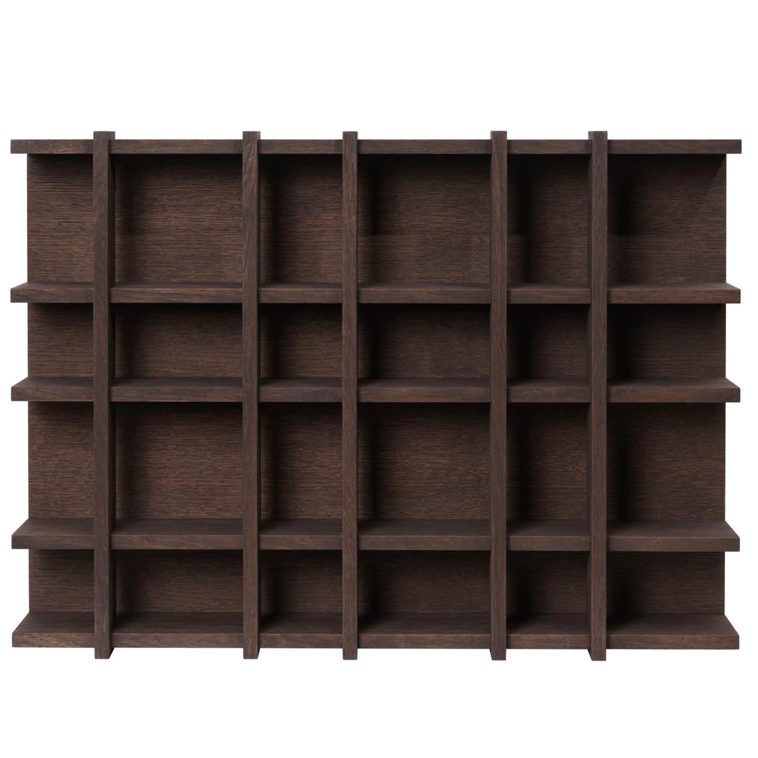 Ferm Living Tilem V&auml;gghylla 6x4 Dark Oak - V&auml;gghyllor Mdf M&ouml;rk Ek - 1104272893