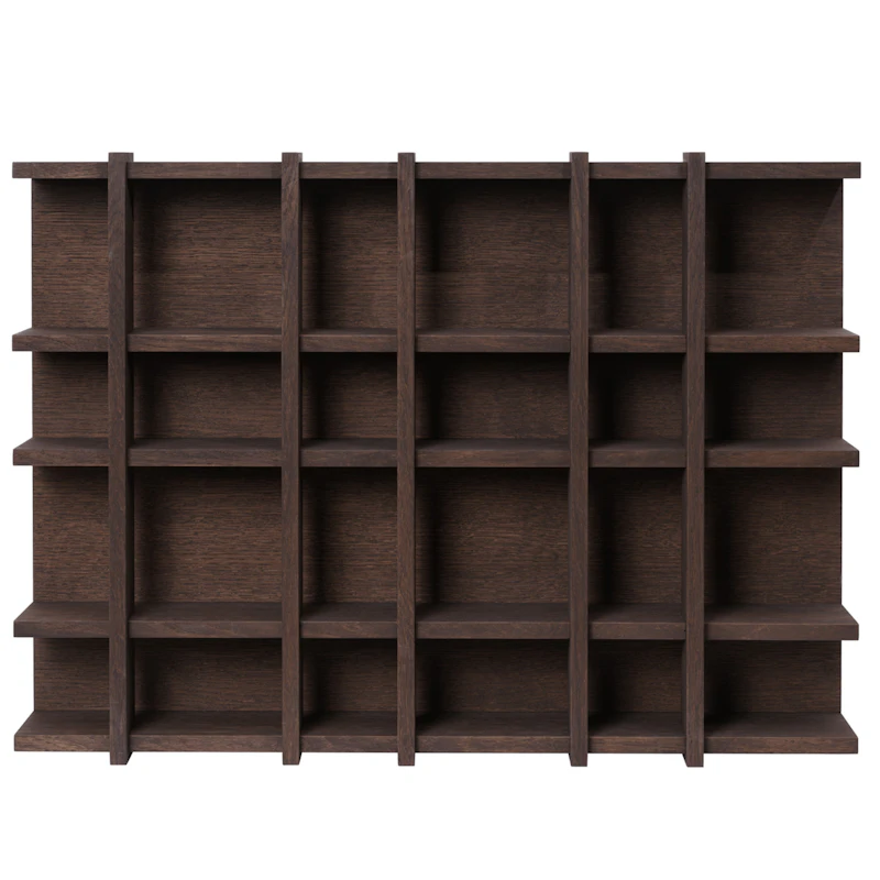 Tilem Vägghylla 6x4, Dark Oak