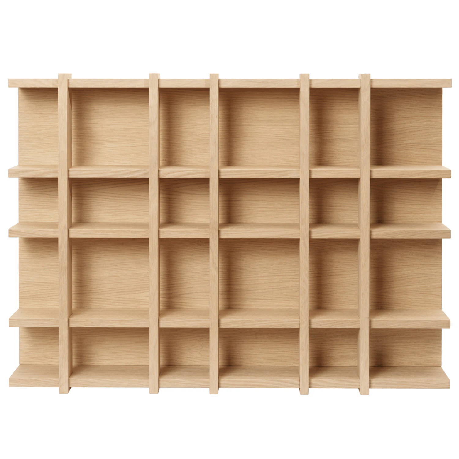 Ferm Living Tilem V&auml;gghylla 6x4 Ek - V&auml;gghyllor Mdf Ek - 1104272894