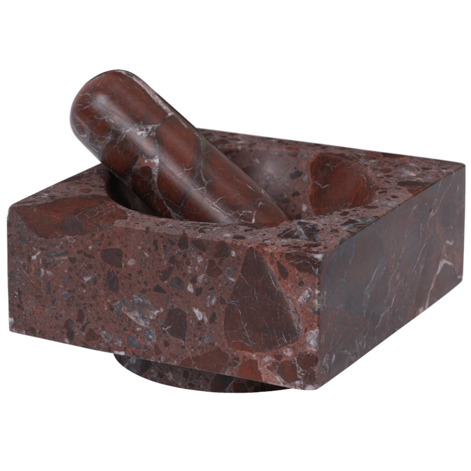 Ferm Living Tvara Mortel Rosso Levanto - Mortlar Marmor Rosso Levanto - 1104273091