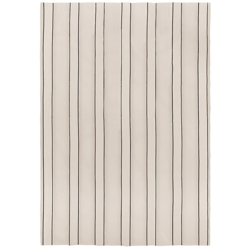 Twill Överkast 180x260, Off-white/Svart