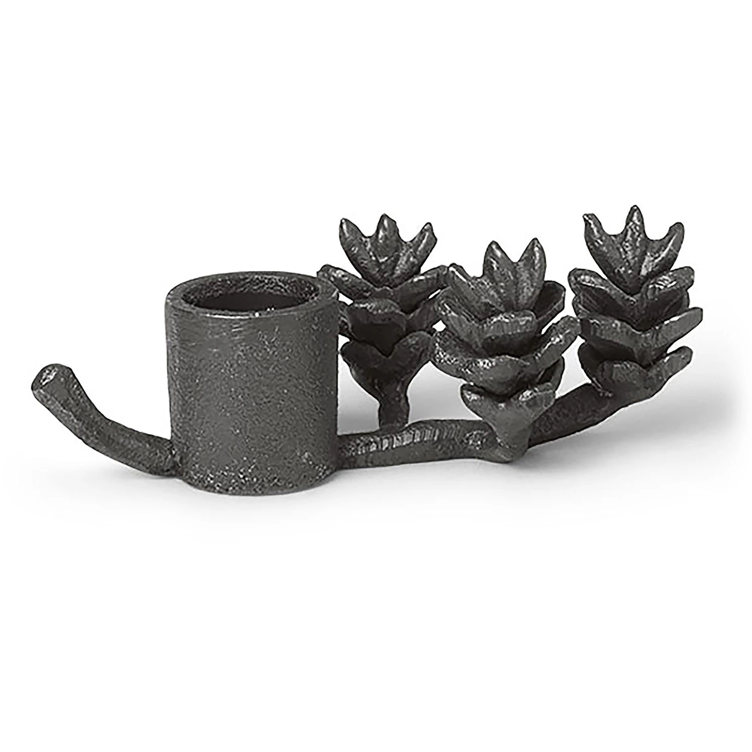 Ferm Living Forest Ljusstake 6 Cm Svart - Ljusstakar M&auml;ssing Svart M&auml;ssing - 1104264686