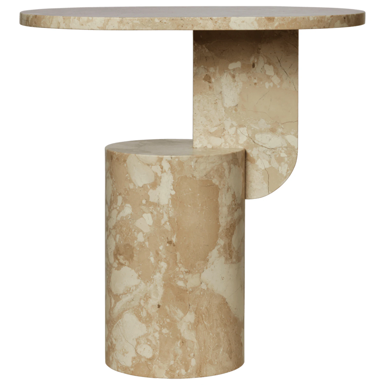 Ferm Living Insert Sidobord Sand - Soffbord Marmor Sand - 1104272247