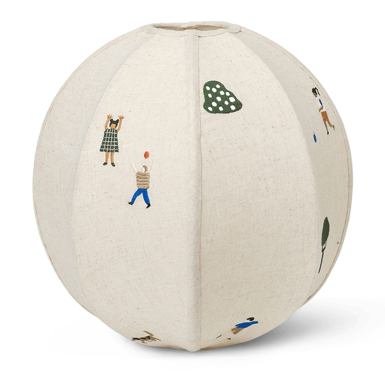Ferm Living Kids The Park Lampskärm Broderad Textil Ø35 Cm - Lampskärmar Stål Multi - 1104263427
