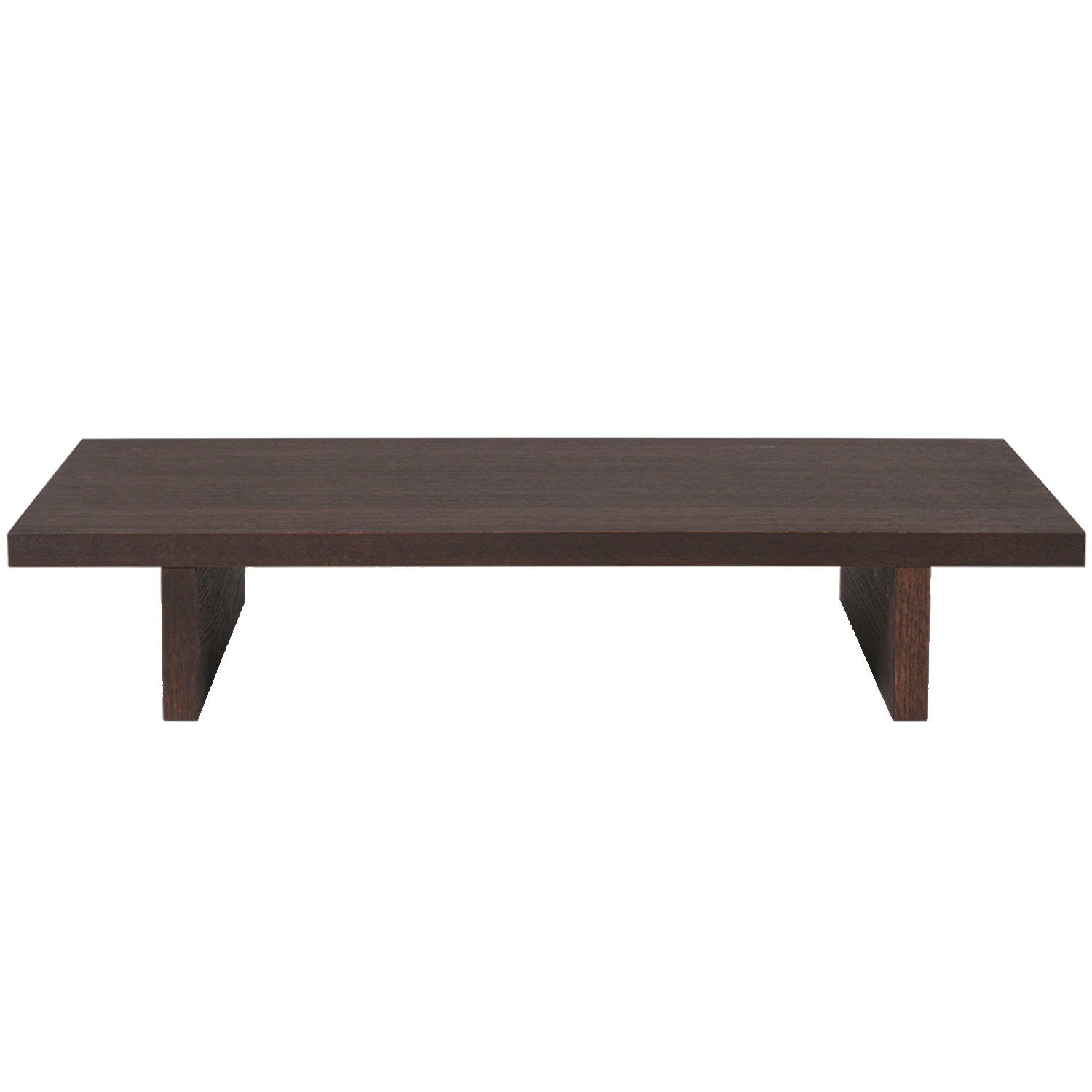 Ferm Living Kona Low Sidobord 78 x 14x 47,5 Cm Dark Stained - Sidobord & Avlastningsbord Ekfan&eacute;r M&ouml;rkbetsad - 1104269084