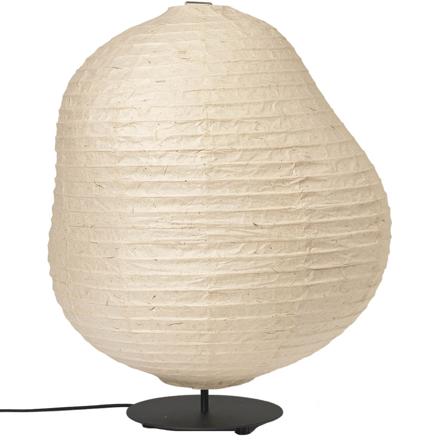 Ferm Living Kurbis Golvlampa Ø60 Cm Natural/svart Low - Golvlampor Rostfritt Stål Svart - 1104270226