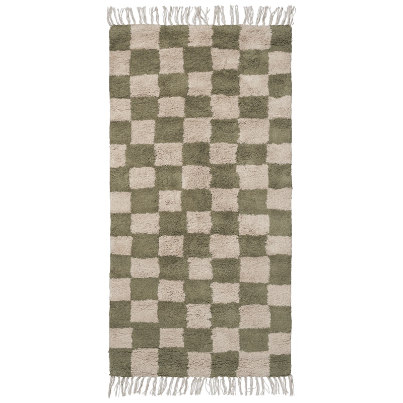 Mara Tvättbar Matta 80x150 cm, Elm Green