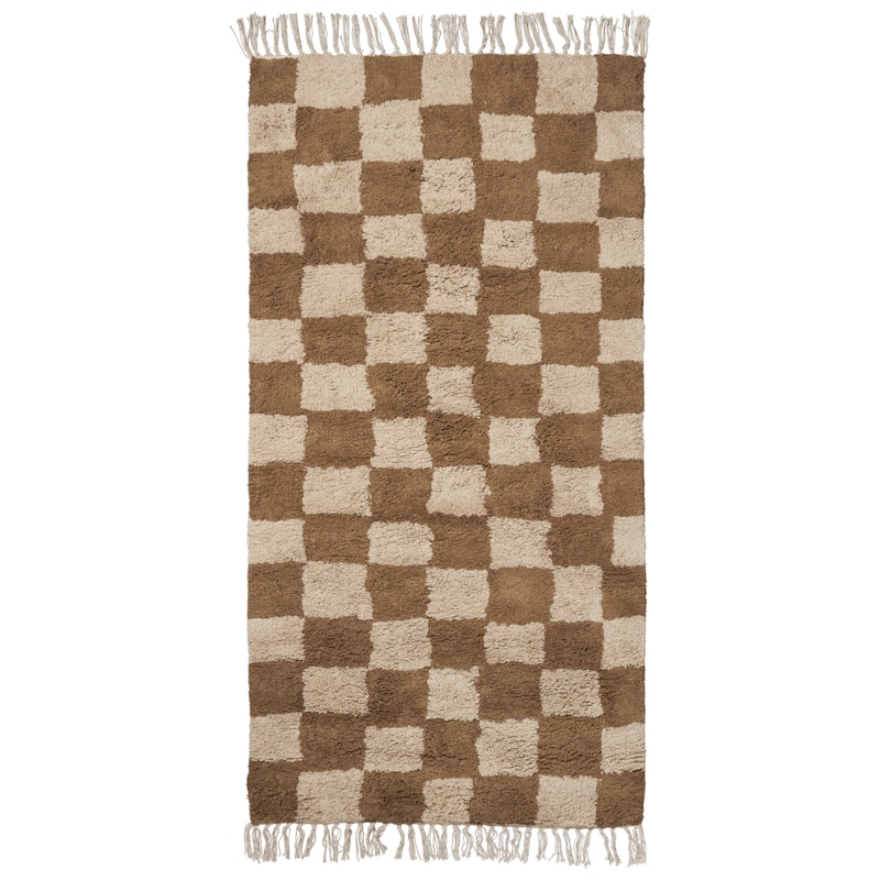 Mara Tvättbar Matta 80x150 cm, Tan