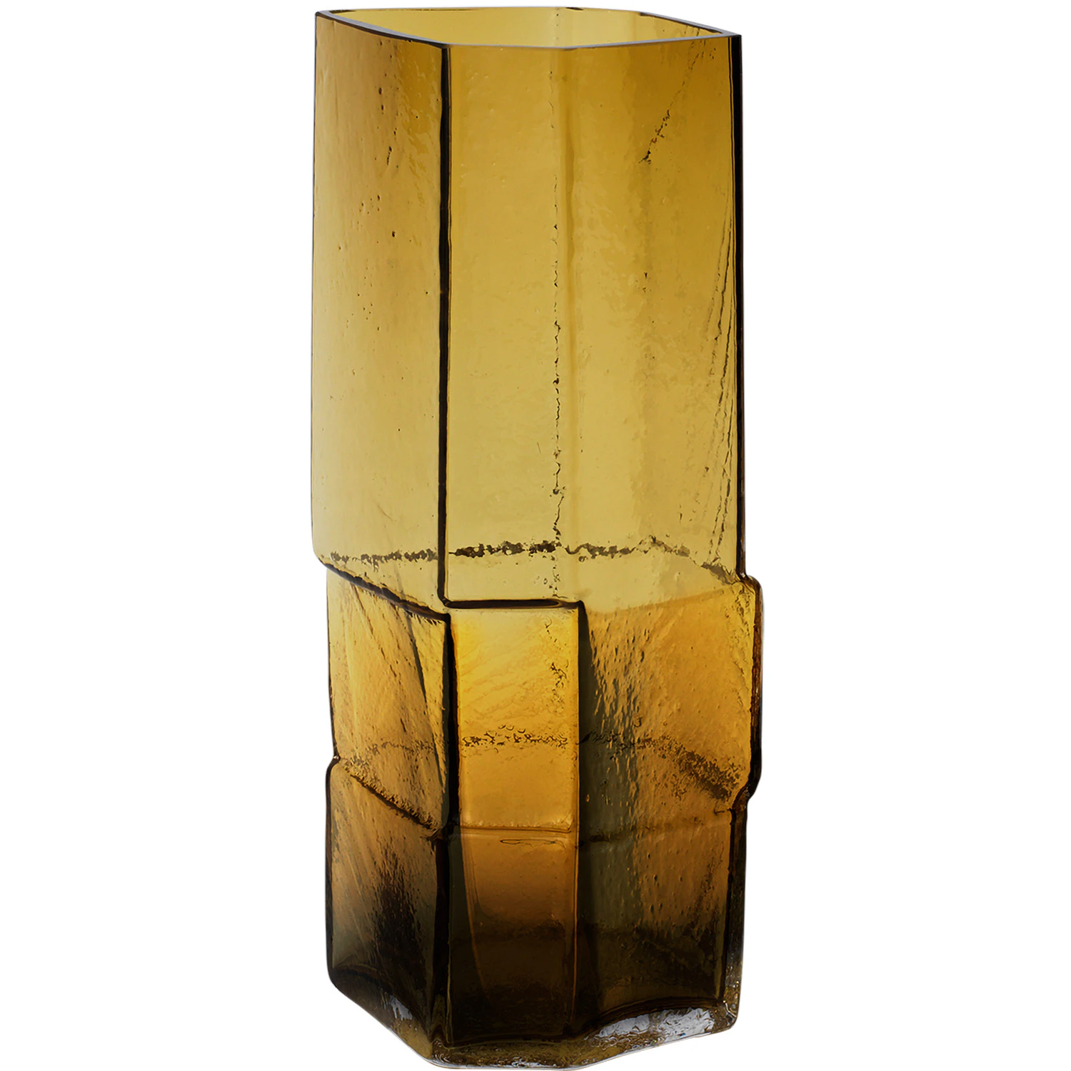 Ferm Living Muro Vas 30 Cm Amber - Vaser Munbl&aring;st Glas B&auml;rnsten - 1104270744