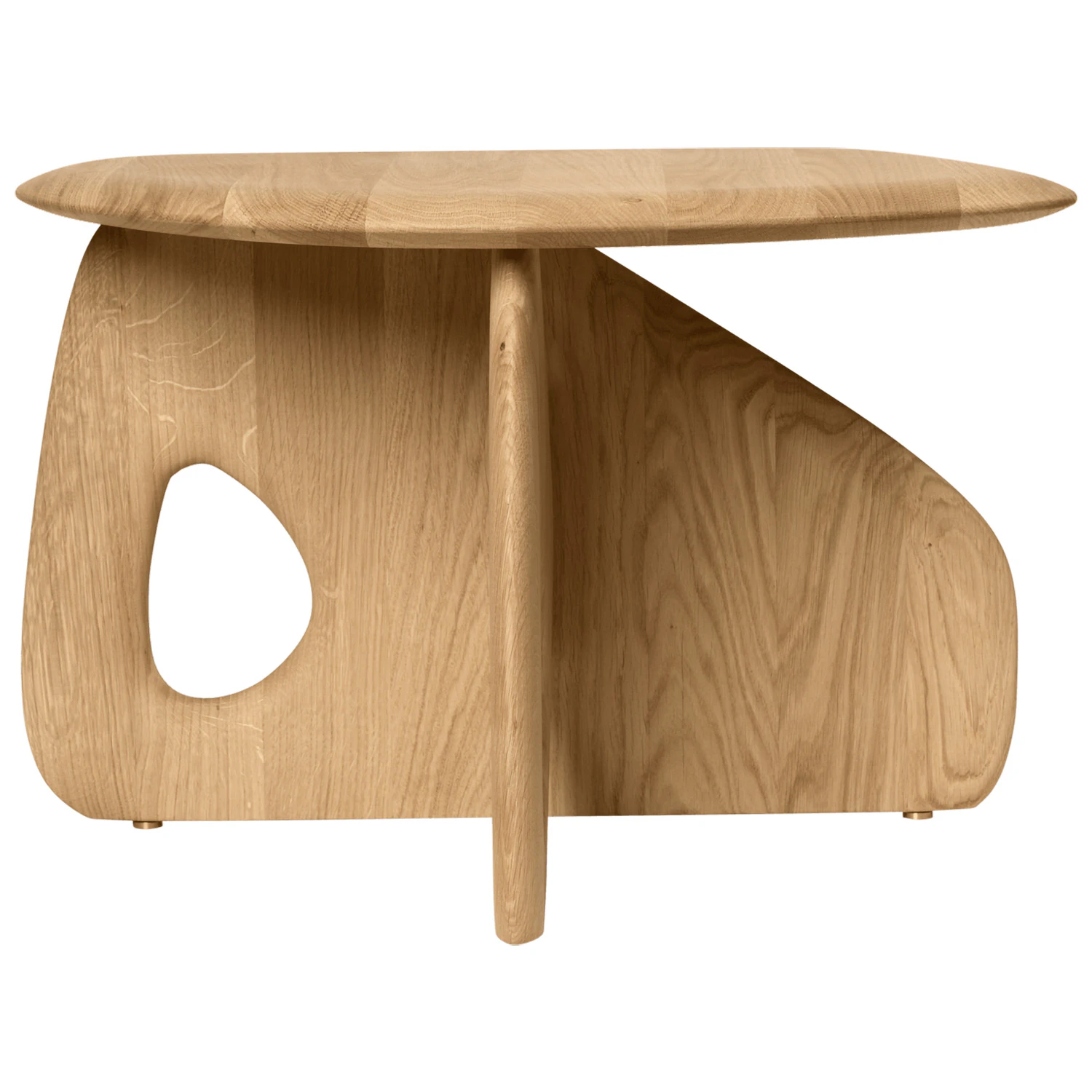 Ferm Living Oar Soffbord Naturlig Ek 55 Cm - Soffbord Oljad Ek Neutral Ek - 1104271030