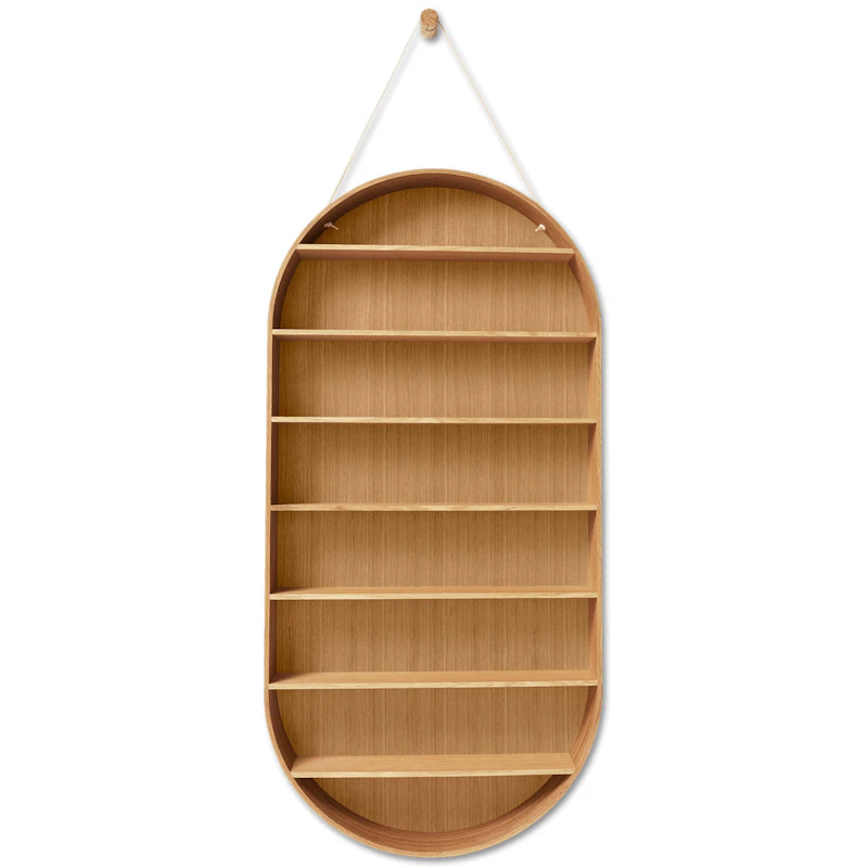 Oval Dorm Hylla 110 x 54 cm, Oiled Oak