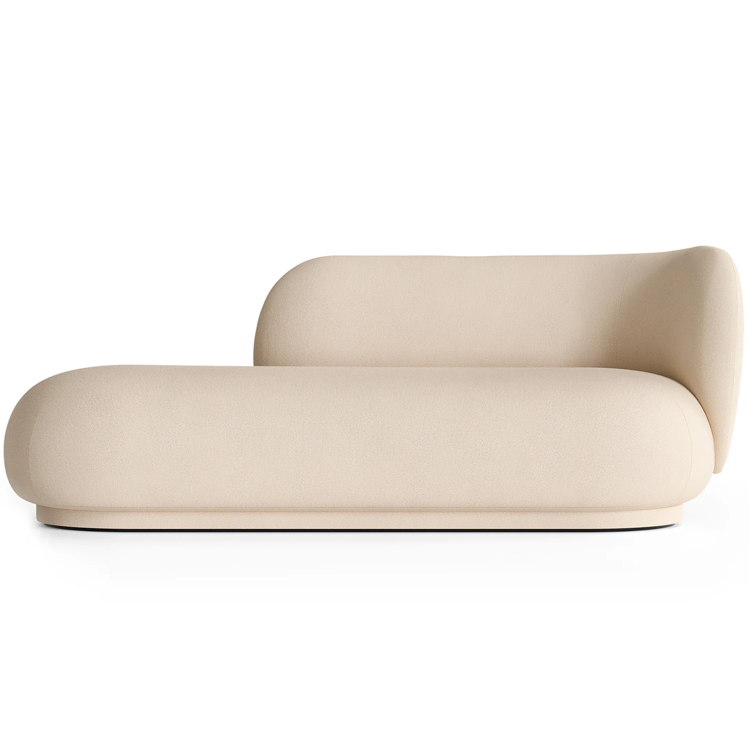 Ferm Living Rico Brushed Divan H&ouml;ger Off-white - H&ouml;rnsoffor & Divansoffor Polyester Off-White - 1101481768