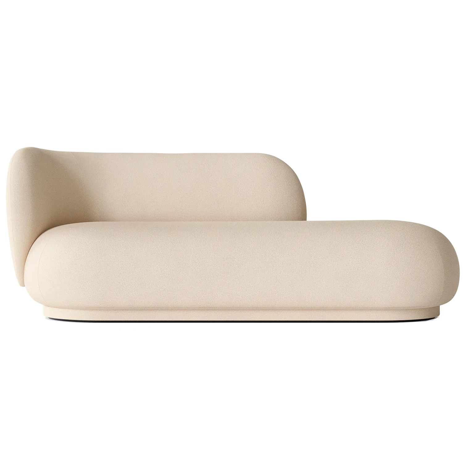 Ferm Living Rico Brushed Divan V&auml;nster Off-white - H&ouml;rnsoffor & Divansoffor Polyester Off-White - 100256202