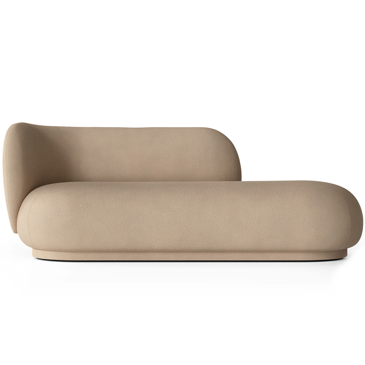 Ferm Living Rico Brushed Divan V&auml;nster Sand - H&ouml;rnsoffor & Divansoffor Polyester Sand - 100256204