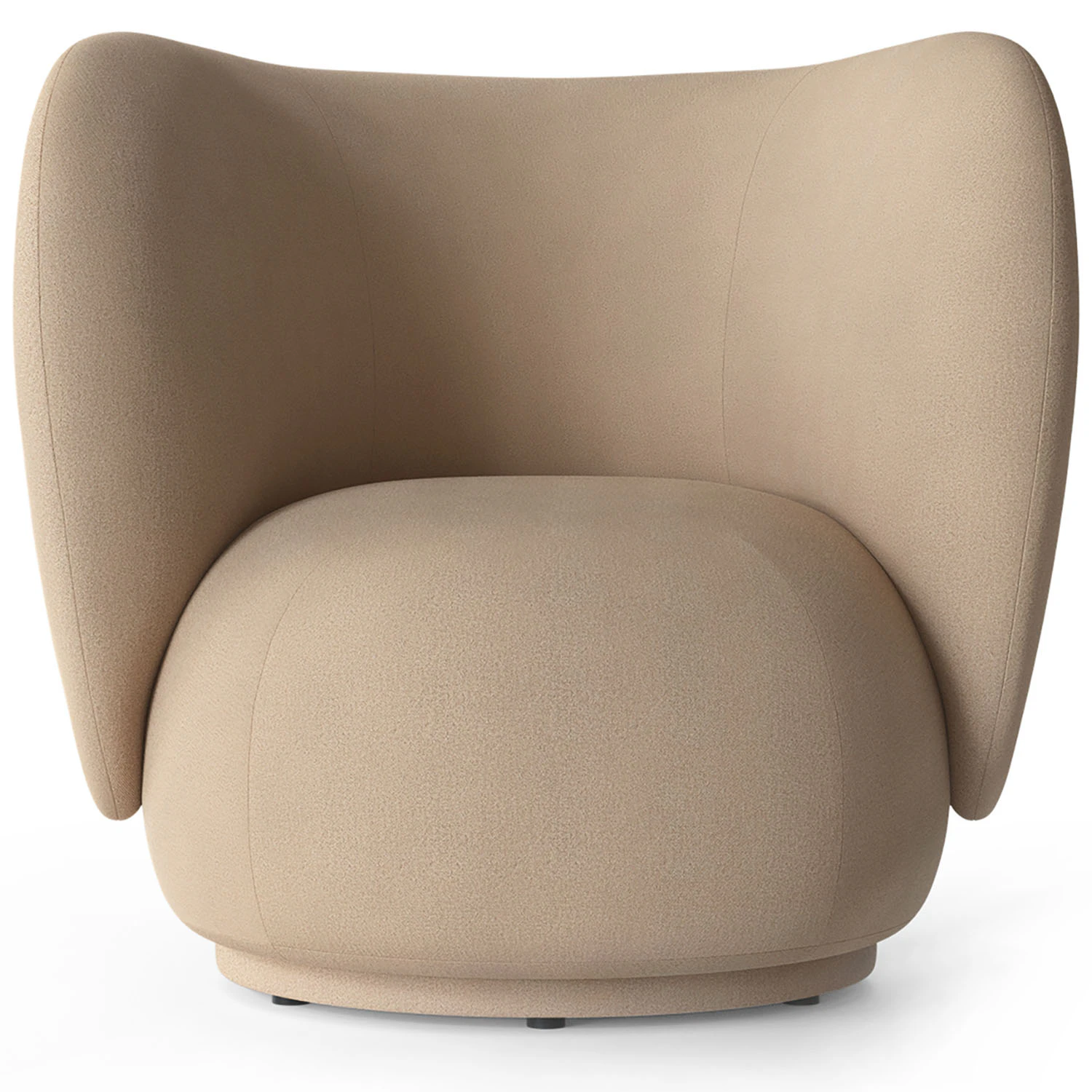 Ferm Living Rico Brushed Loungestol Sand - F&aring;t&ouml;ljer Boucl&eacute; Sand - 100223204