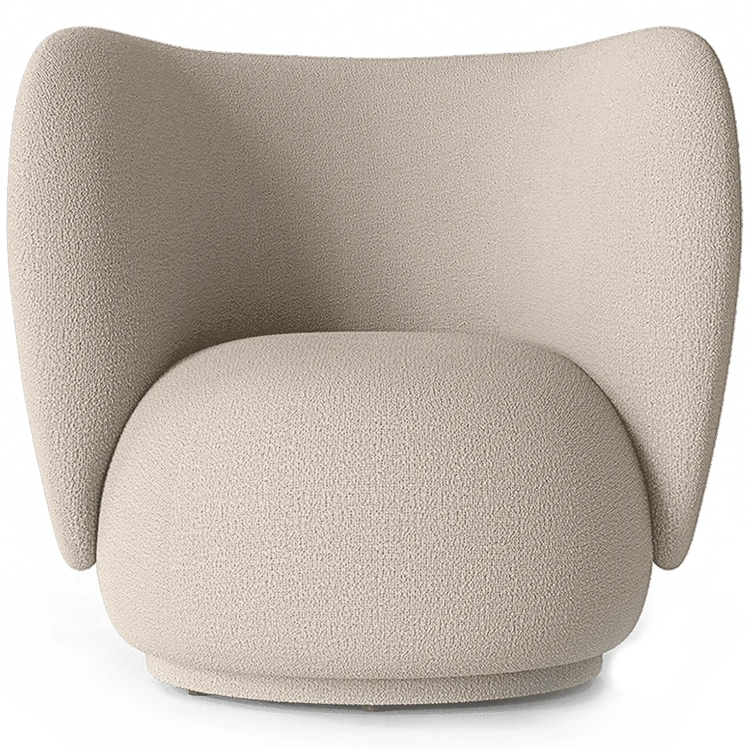 Ferm Living Rico Wool Loungestol Natur - F&aring;t&ouml;ljer Boucl&eacute; Natural - 1104265203