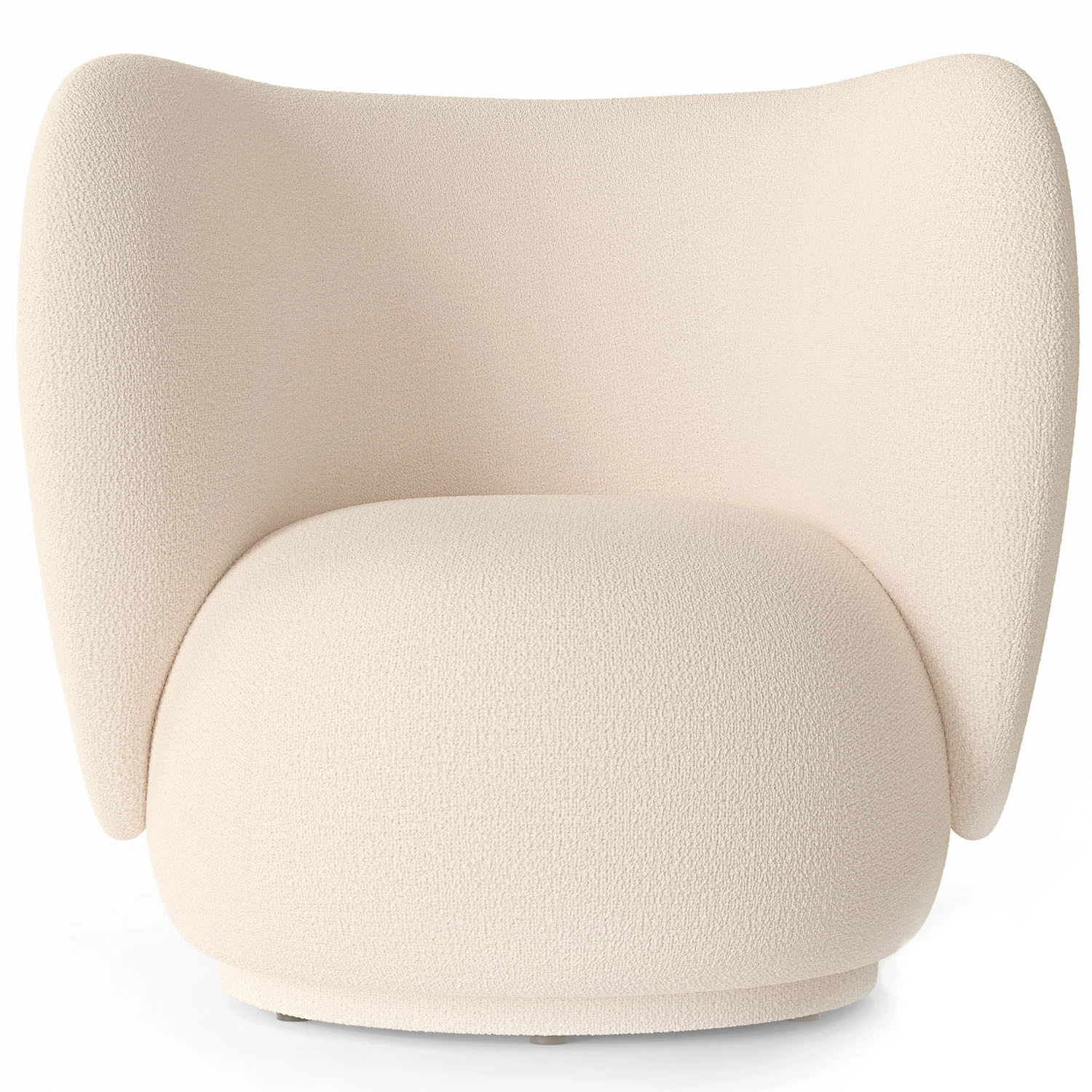 Ferm Living Rico Wool Loungestol Off-white - F&aring;t&ouml;ljer Boucl&eacute; Off-White - 1104265045