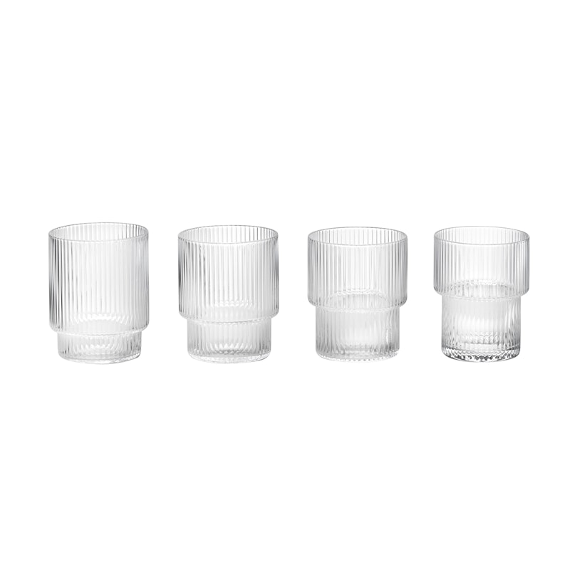 Ripple Glas 4-pack 20 cl, Klar