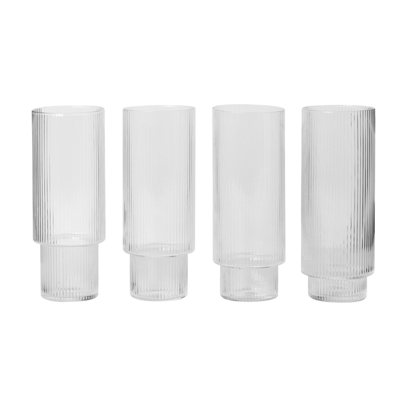 Ripple Longdrinkglas 4-pack, Klar
