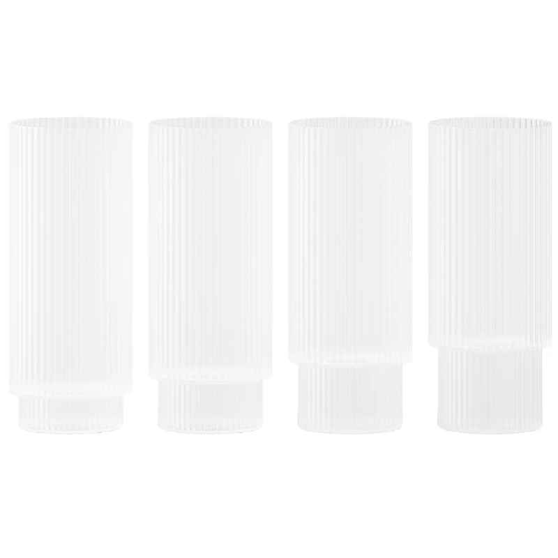 Ripple Longdrinkglas 4-pack, Frosted