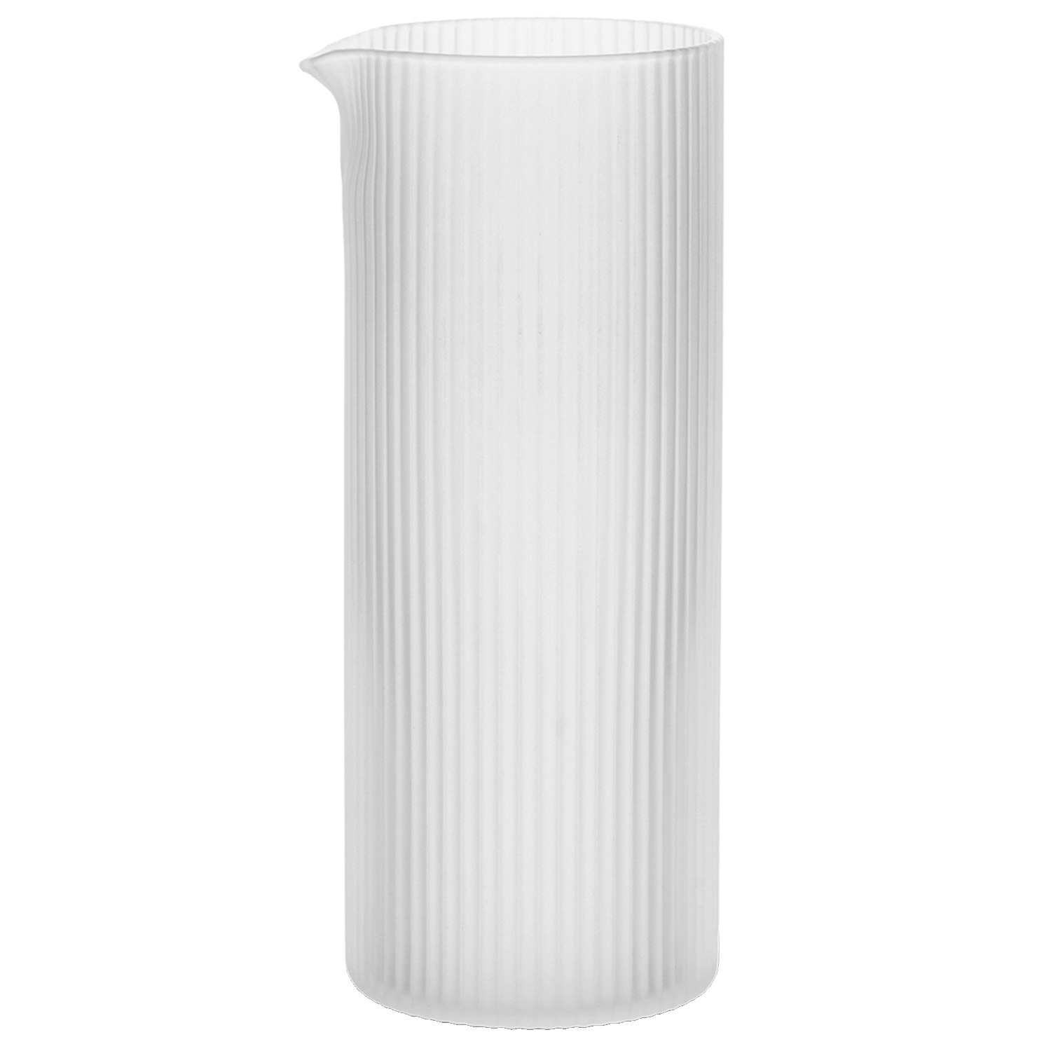 Ferm Living Ripple Mj&ouml;lkkanna H16 Cm Frosted - Mj&ouml;lkkannor Glas Frostad - 1104270137