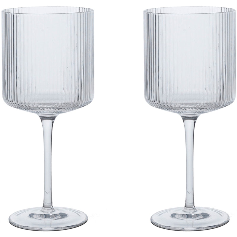 Ripple Rödvinsglas 2-pack, Klar