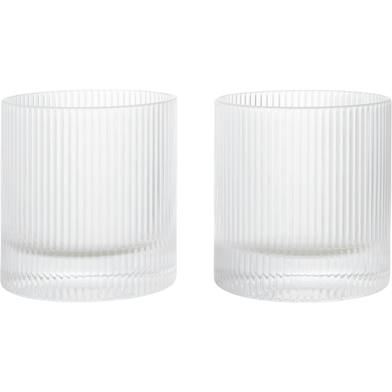 Ripple Tumblerglas 2-pack, Klar