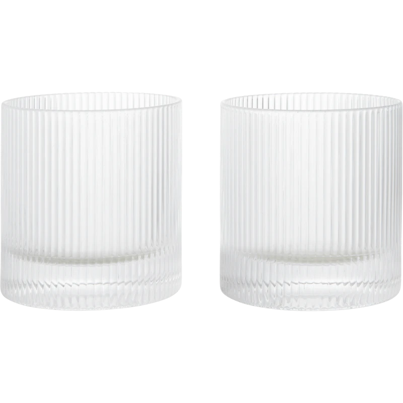 Ripple Tumblerglas 2-pack, Klar