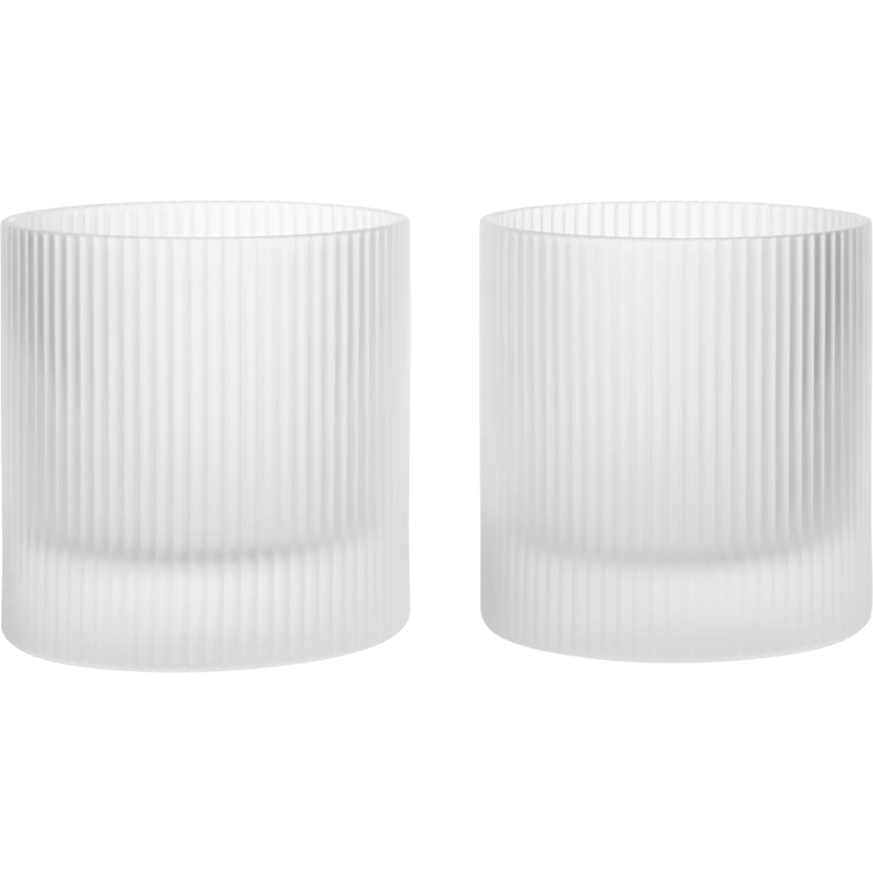 Ripple Tumblerglas 2-pack, Frosted