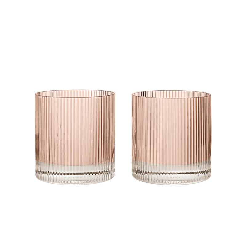 Ripple Tumblerglas 2-pack, Blush